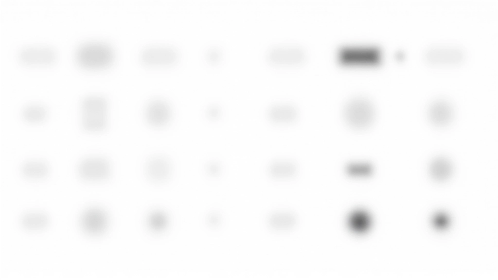 Comparaison détaillée montrant comment ajuster les proportions pour équilibrer le poids visuel entre outline et filled