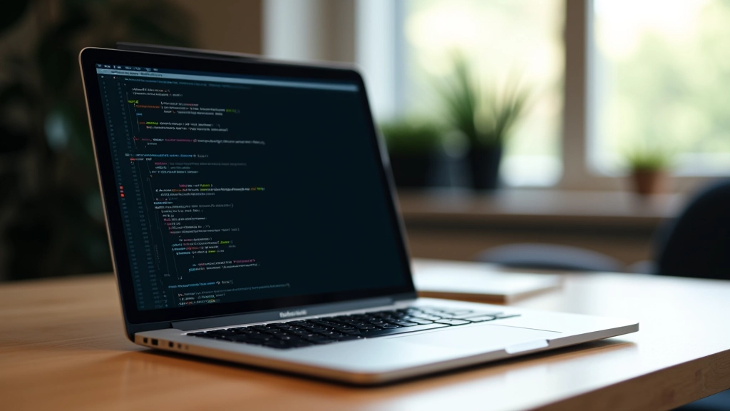 Ordinateur portable avec terminal ouvert montrant commandes de compression SVG SVGO