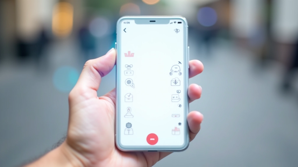 Écran d'application mobile avec des icônes filled utilisées pour les états actifs et sélectionnés