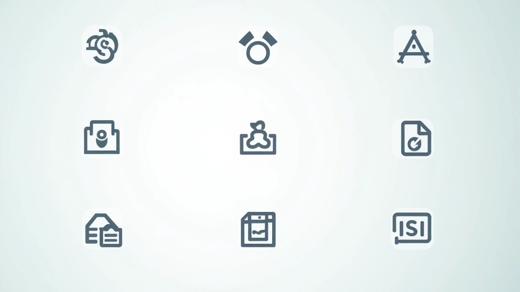 Exemple de système d'icônes cohérent avec plusieurs variantes